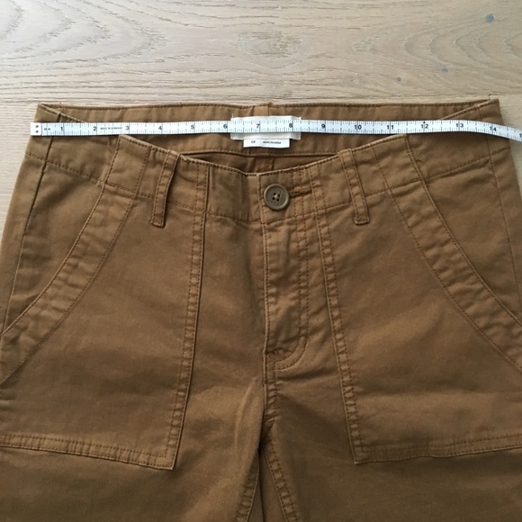 Aritzia TNA Cotton Straight Leg Brown Khaki Pants - Picture 7 of 11